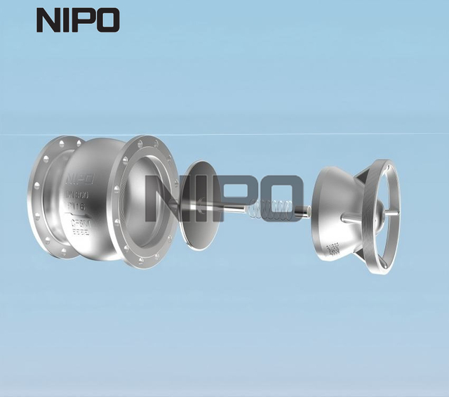 صمام فحص التدفق المحوري ذو الضغط المنخفض، تصميم انسيابي