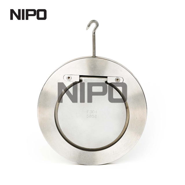 صمام فحص التأرجح ذو القرص الواحد H74 مع غطاء محكم الغلق