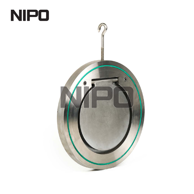 صمام فحص التأرجح ذو القرص الواحد H74 مع غطاء محكم الغلق