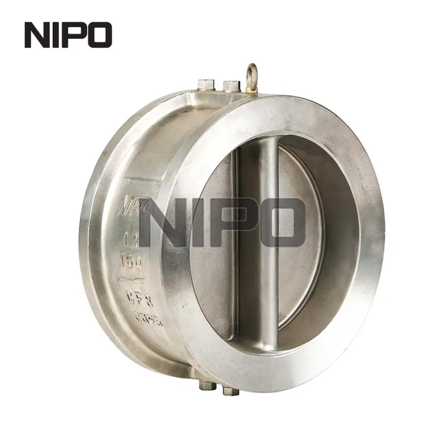 صمام فحص التأرجح ذو القرص المزدوج من نوع الرقاقة