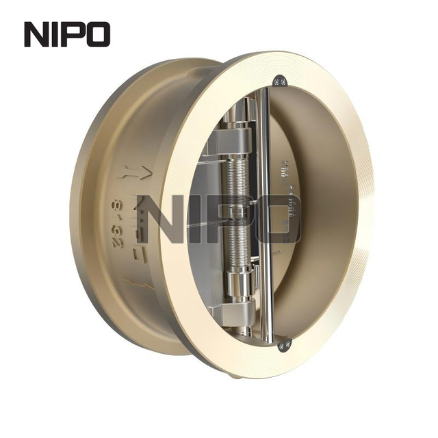 الألومنيوم البرونزي نوع Retainerless قرص مزدوج سوينغ غير صمام العودة