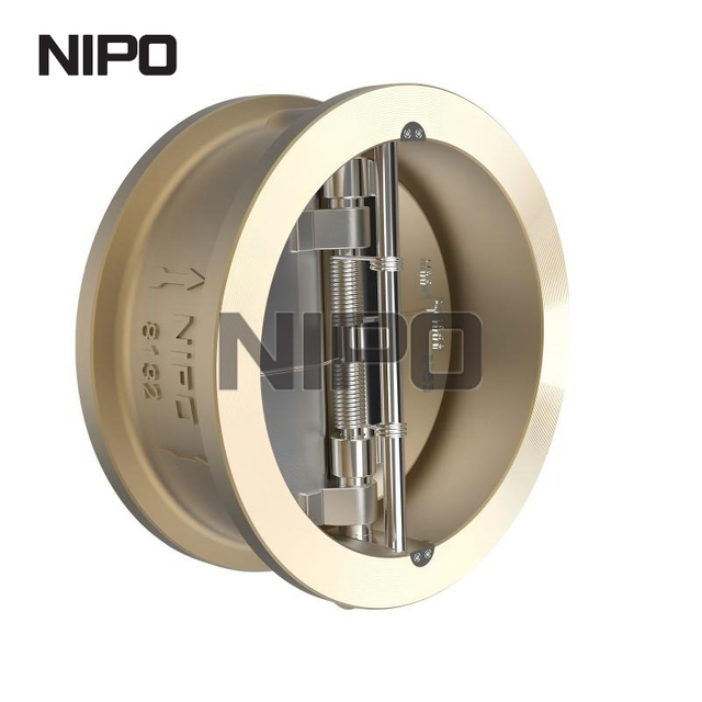 C95800 صمام فحص القرص المزدوج من نوع التأرجح بدون احتجاز