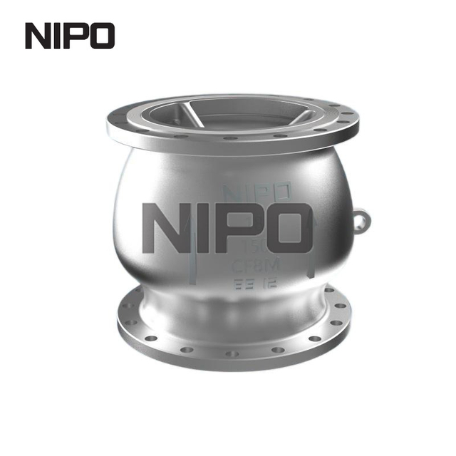 صمام فحص عمودي من الدرجة الصناعية، تصميم مانع للتسرب