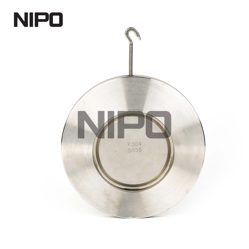 صمام فحص التأرجح ذو القرص الواحد H74 مع غطاء محكم الغلق