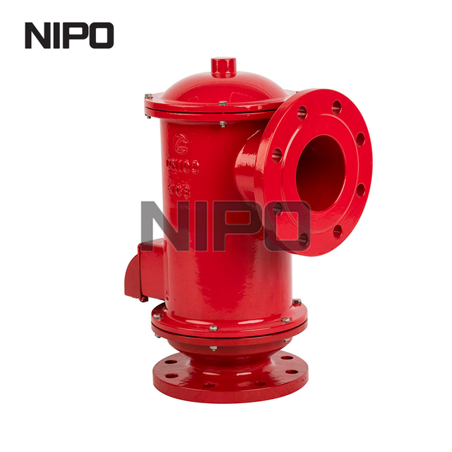 صمام تنفيس لتخفيف الضغط مع وجود أنبوب بعيدًا