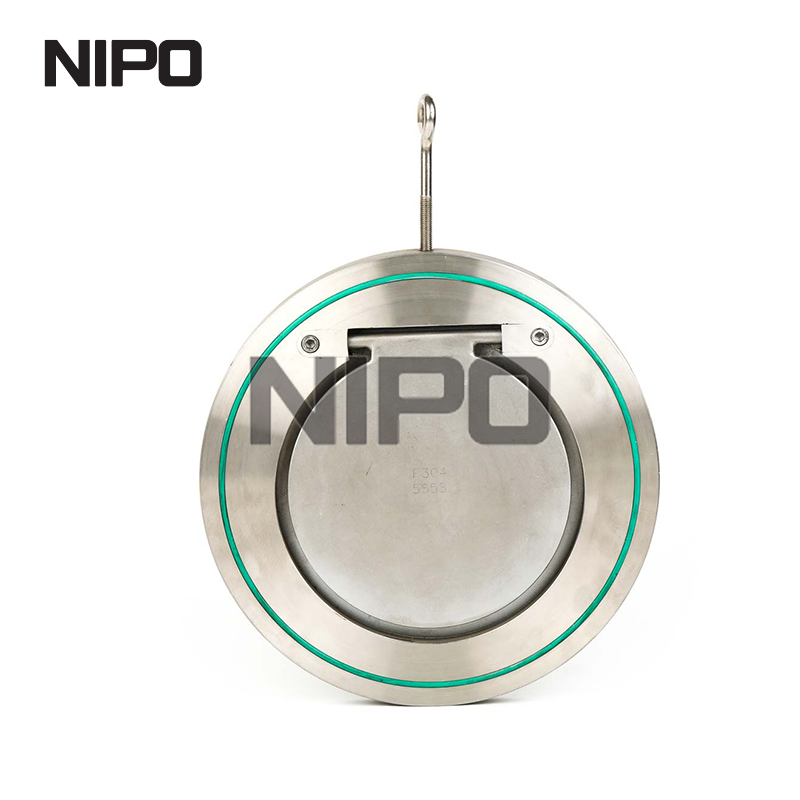 صمام فحص التأرجح ذو القرص الواحد H74 مع غطاء محكم الغلق