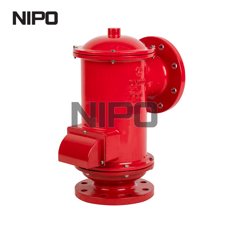 صمام تنفيس لتخفيف الضغط مع وجود أنبوب بعيدًا