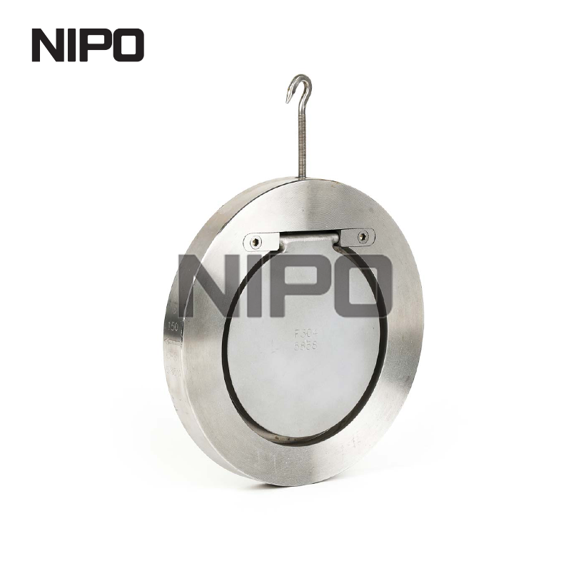 صمام فحص التأرجح ذو القرص الواحد H74 مع غطاء محكم الغلق