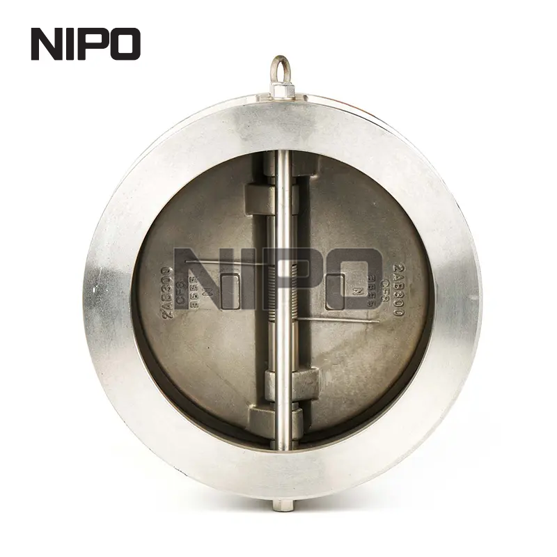 صمام فحص التأرجح ذو القرص المزدوج من نوع الرقاقة