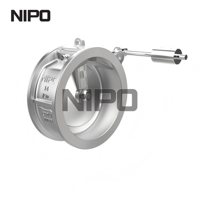 صب الجسم سلسلة طويلة نوع رقاقة صمام فحص سوينغ قرص واحد مع لكمة ثقيلة