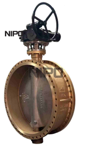 الألومنيوم البرونزية C95500 شفة صمام فراشة شفة ثلاثية الأوفست 